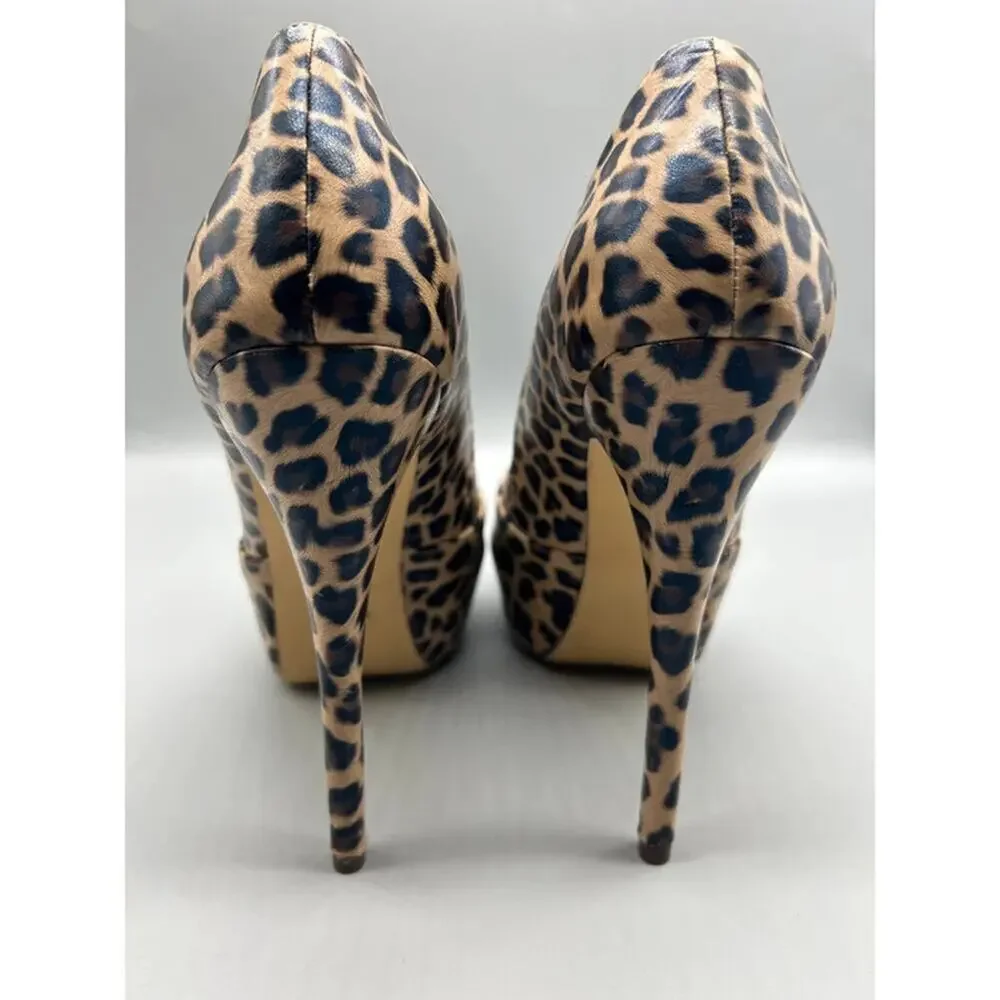 Michael Antonis Women’s Adult Animal Print High Heels Shoes Size 9